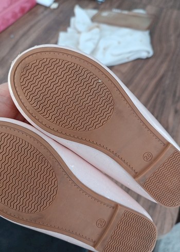 Kız Çocuk Bej Fiyonklu Babet - Görsel 2