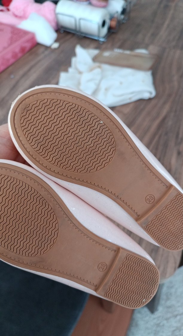 Kız Çocuk Bej Fiyonklu Babet - Görsel 2