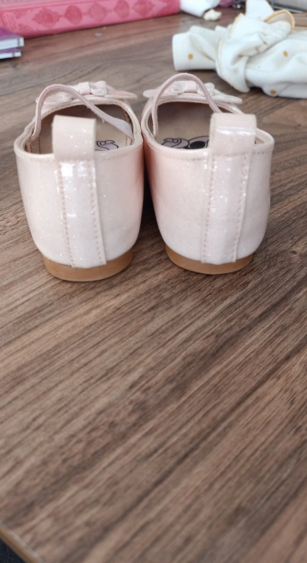 Kız Çocuk Bej Fiyonklu Babet - Görsel 4