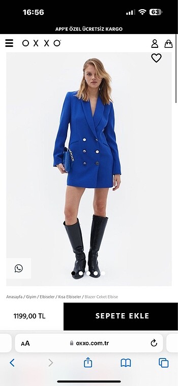 Blazer ceket elbise