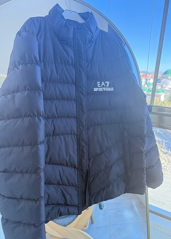 Emporio Armani EA7 Siyah Erkek Fermuarlı Mont