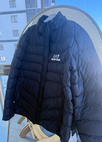 EA7 Siyah Erkek Fermuarlı Mont