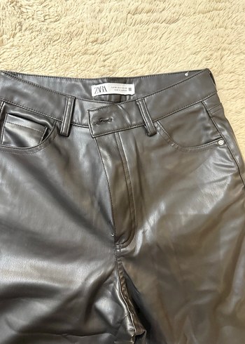 Zara Zara boru paça deri pantolon