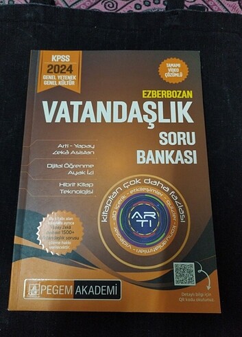KPSS vatandaşlık soru bankası Pegem akademi