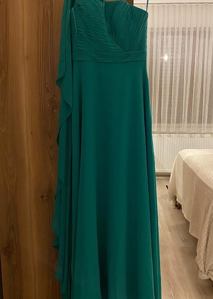 Şifon tek omuz  - Görsel 2