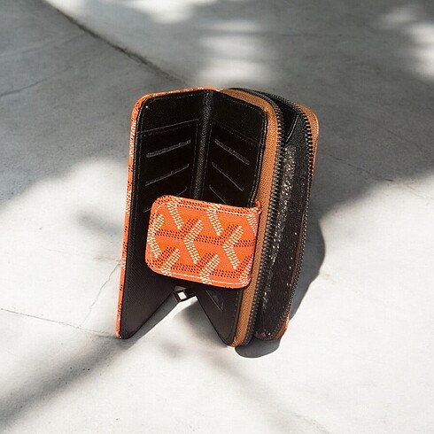 Maison Goyard Goyard modeli turuncu cüzdan