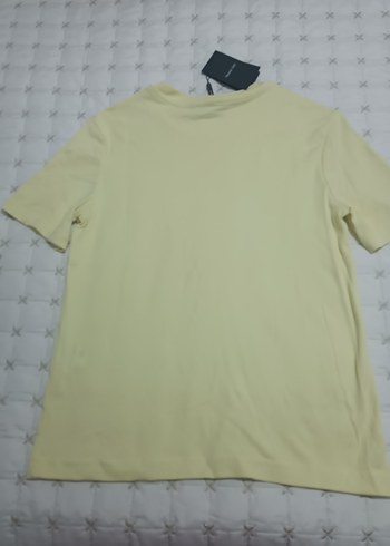 Sarı Pastel Kısa Kollu Tişört - Görsel 5