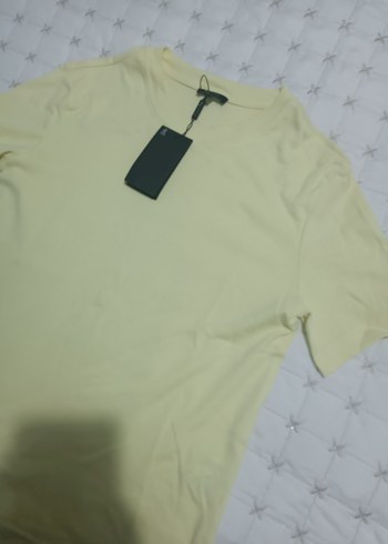 Sarı Pastel Kısa Kollu Tişört - Görsel 3