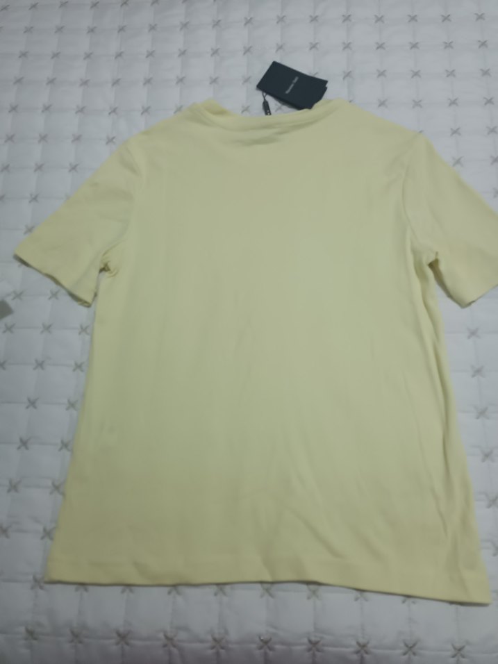 Sarı Pastel Kısa Kollu Tişört - Görsel 5