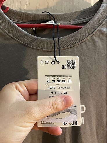 xl Beden Etiketli pull@bear tshrt