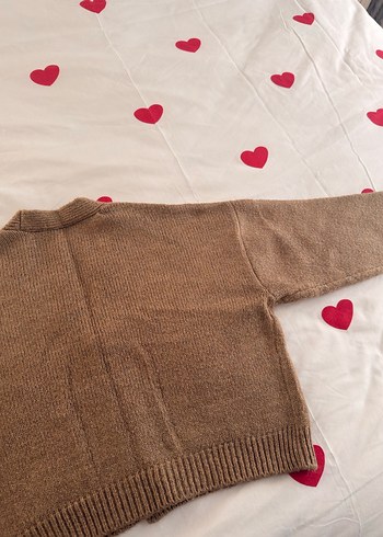 Nakışlı Kahverengi Kadın Hırka - Görsel 4