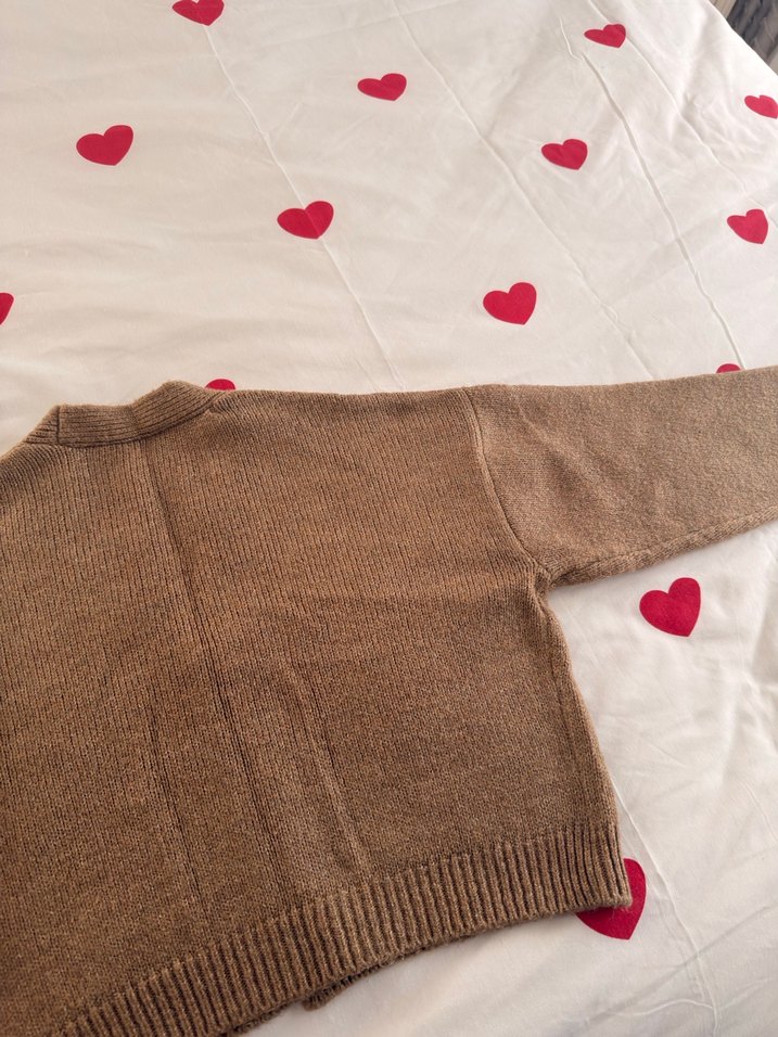 Nakışlı Kahverengi Kadın Hırka - Görsel 4