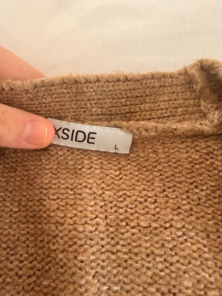 Nakışlı Kahverengi Kadın Hırka - Görsel 3