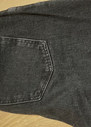 28 Beden Kadın Siyah Regular Fit Midi Kot Pantolon