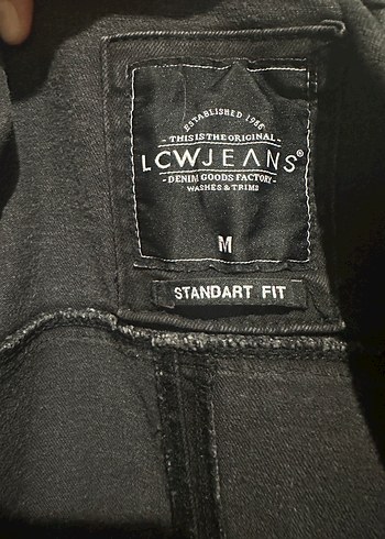 m Beden Gri Fermuarlı Erkek Denim Biker Ceket