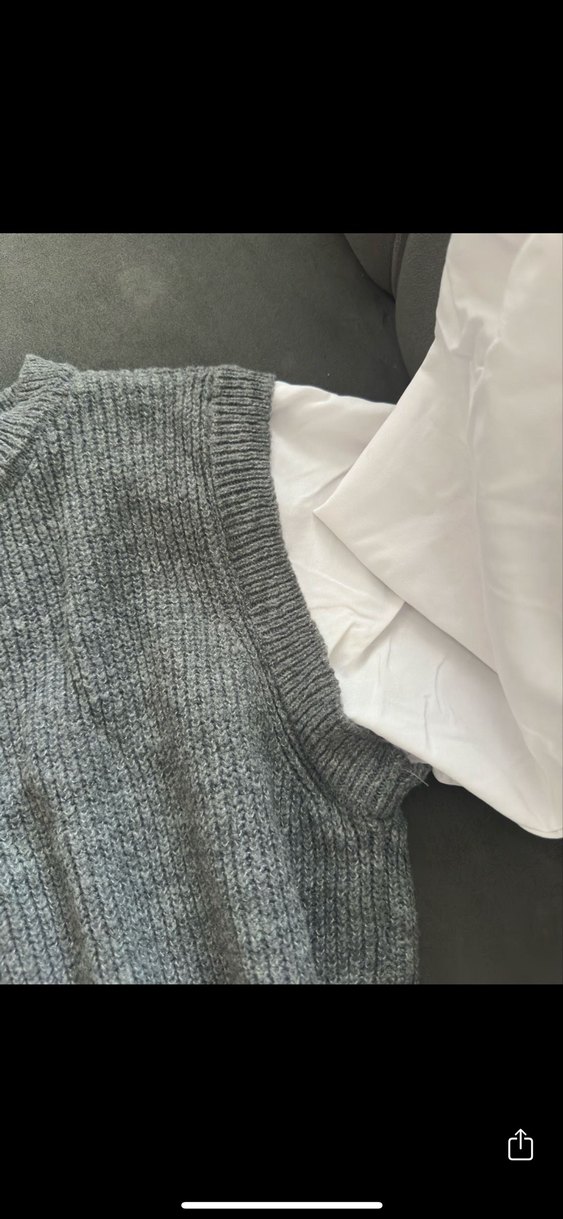 Gri Triko Midi Kadın kazak - Görsel 3