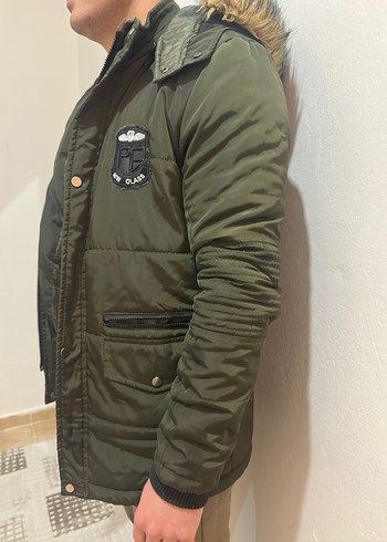 Kürk Detaylı Kamuflaj Erkek Mont - Görsel 2