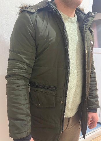 Kürk Detaylı Kamuflaj Erkek Mont - Görsel 3