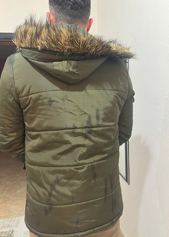 Kürk Detaylı Kamuflaj Erkek Mont - Görsel 4