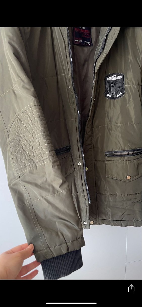 Kürk Detaylı Kamuflaj Erkek Mont - Görsel 5