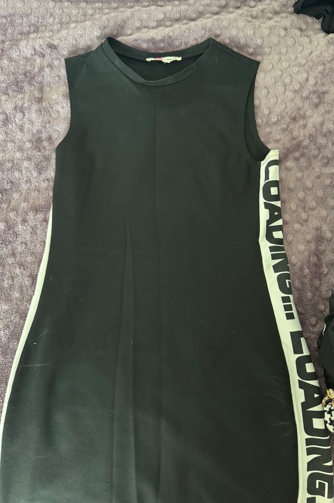 Siyah Yüksek Yakalı Kalem Elbise - Görsel 3