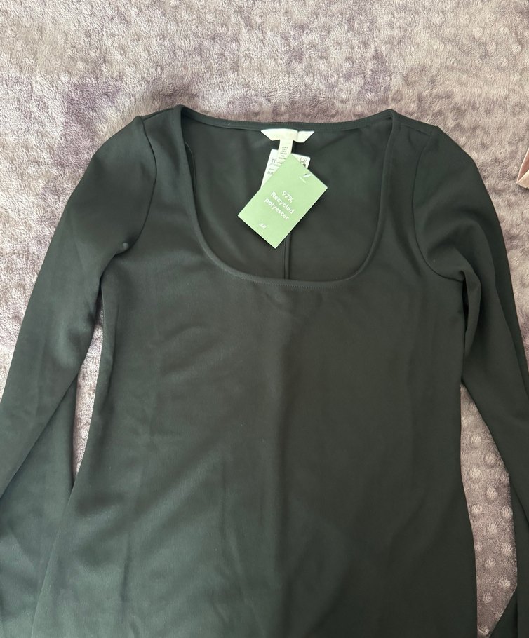 Siyah Uzun Kollu Elbise - Görsel 2