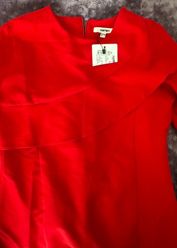 Koton Kırmızı Elbise - Görsel 4