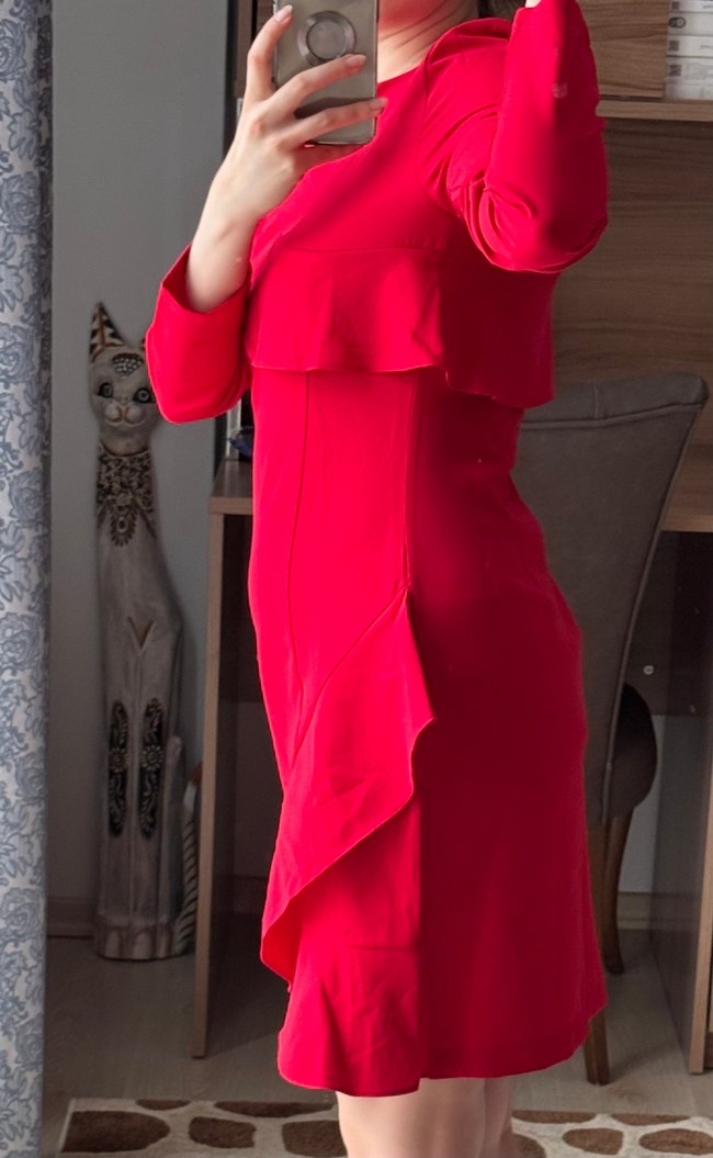 Koton Kırmızı Elbise - Görsel 3