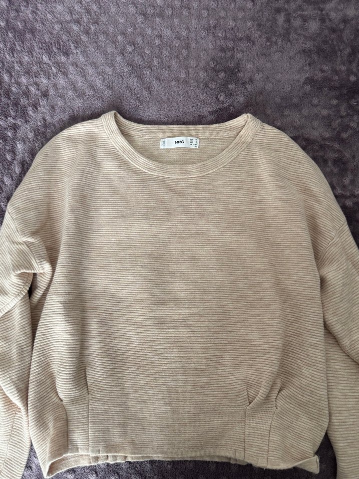 Mango bej kazak - Görsel 2