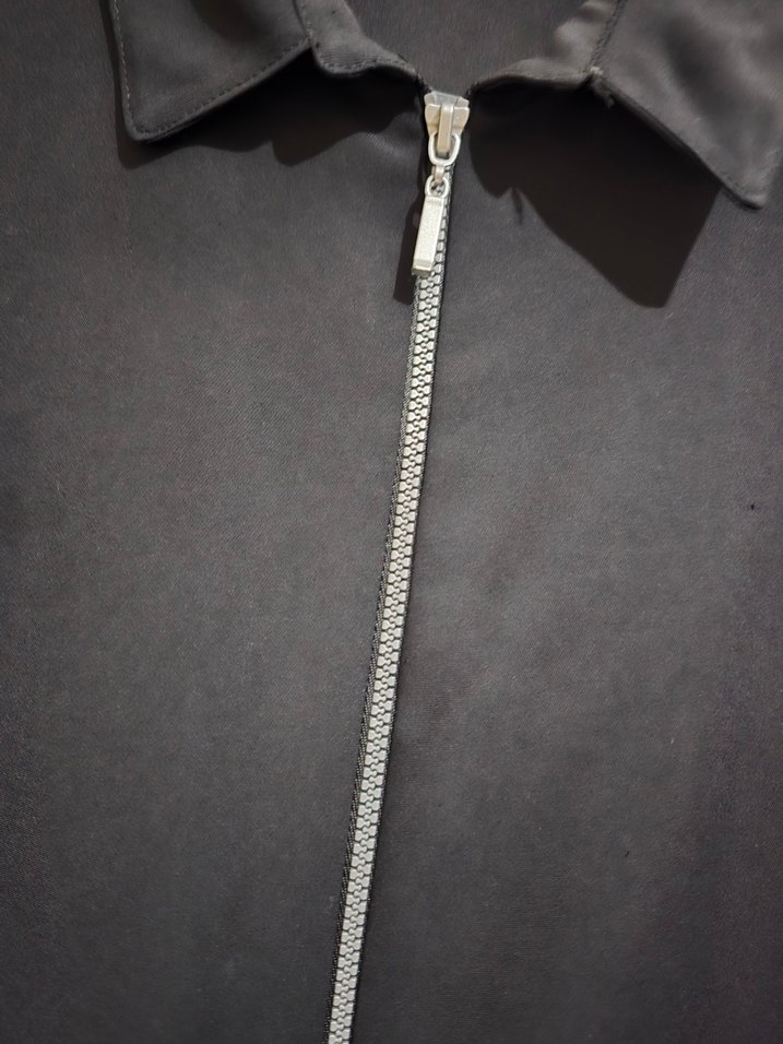 Siyah Fermuarlı Kadın Midi Gömlek - Görsel 3