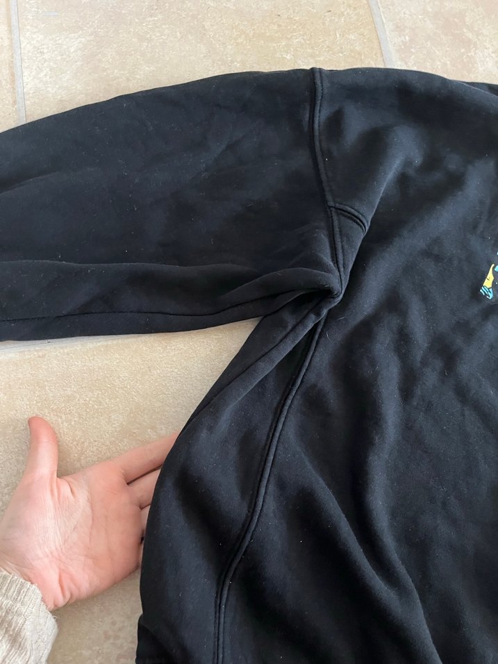 Marvel Baskılı Siyah Kapüşonlu Sweatshirt - Görsel 4