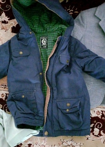 Erkek Çocuk Gri Düğmeli Ceket ve mont - Görsel 4