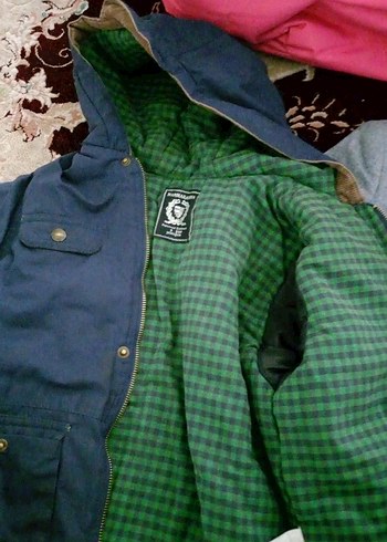 Erkek Çocuk Düğmeli Gri Kot Ceket ve mont - Görsel 2