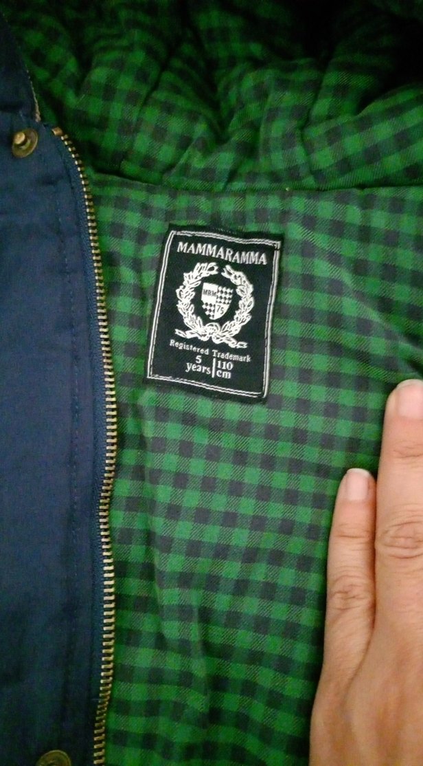 Erkek Çocuk Düğmeli Gri Kot Ceket ve mont - Görsel 3