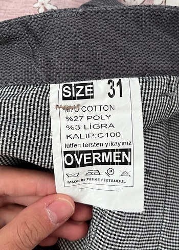 Gri Regular Fit Kemerli Erkek Pantolon - Görsel 2