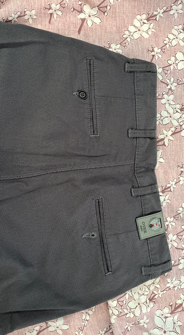 Gri Regular Fit Kemerli Erkek Pantolon - Görsel 3