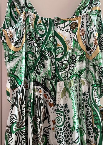 Yeşil Desenli Bohem tulum - Görsel 4