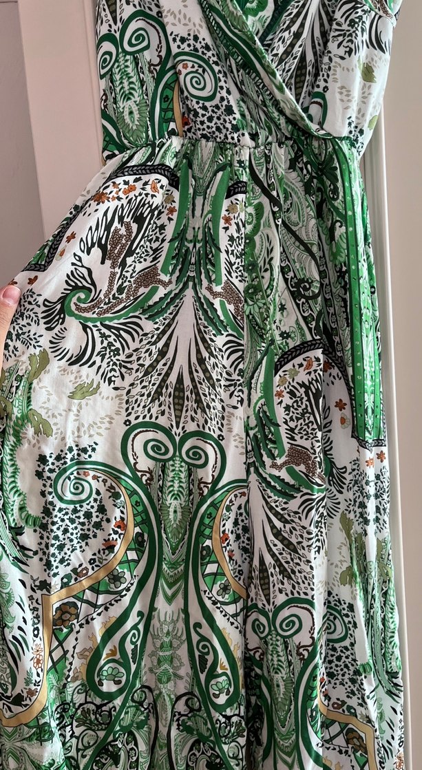 Yeşil Desenli Bohem tulum - Görsel 3