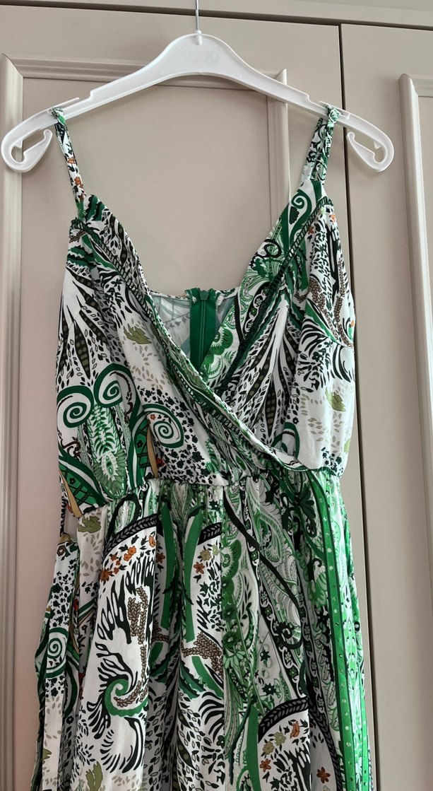 Yeşil Desenli Bohem tulum - Görsel 2