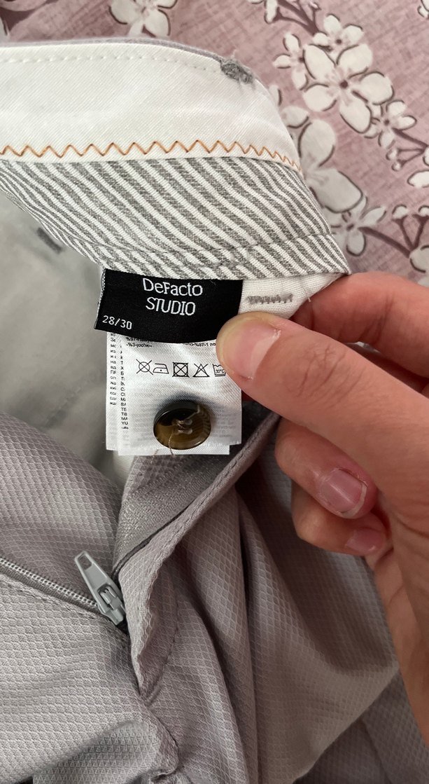 Gri Normal Kesim Erkek Pantolon - Görsel 3