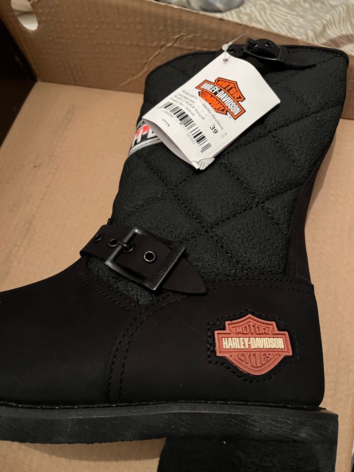 Siyah Kadın Biker Botları, Tokalı - Görsel 2