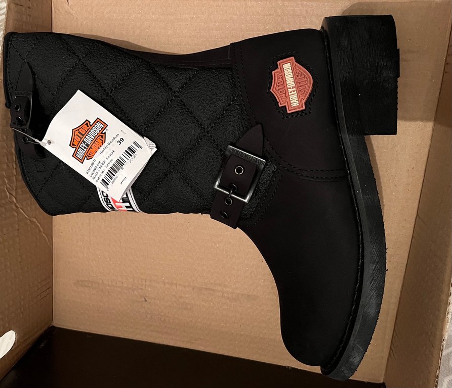 Siyah Kadın Biker Botları, Tokalı - Görsel 3