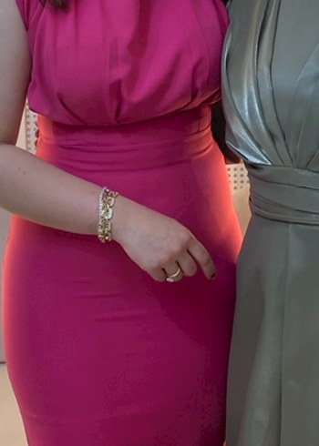 Pembe Kalem Elbise