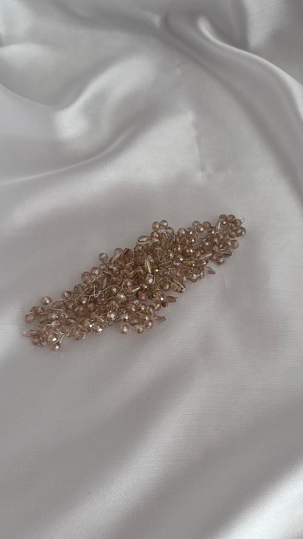 Bej Gelin Saç Aksesuarı - Görsel 3