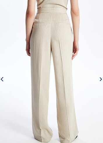 Bej Çizgili Pantolon  - Görsel 2