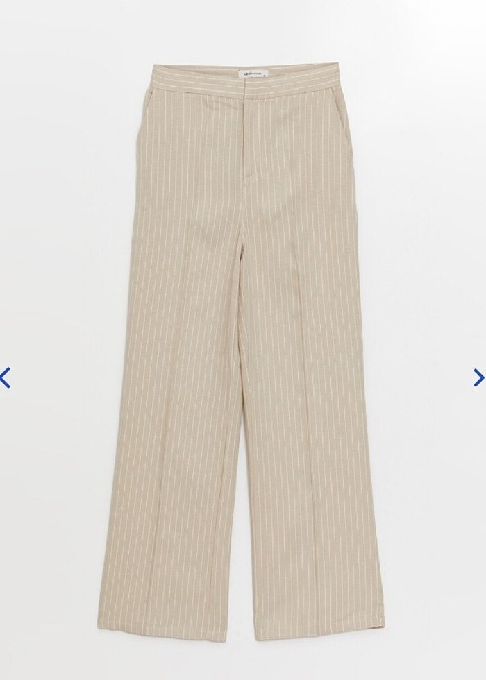 Bej Çizgili Pantolon  - Görsel 4