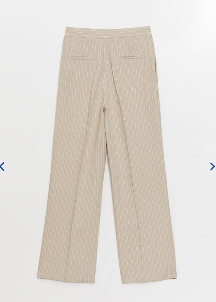 Bej Çizgili Pantolon  - Görsel 5
