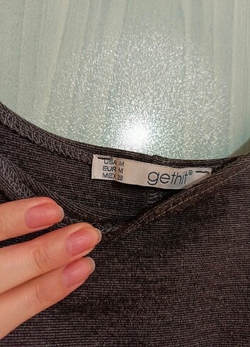 Füme Askılı Kısa Elbise  - Görsel 3