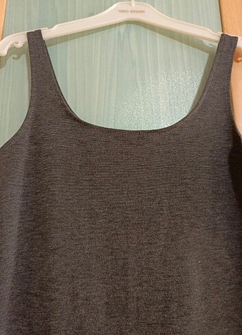 Füme Askılı Kısa Elbise  - Görsel 4