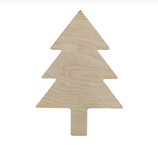  Beden Noel ahşap sunum tabağı